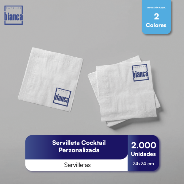 SERVILLETA COCKTAIL PERSONALIZADA (A Pedido)
