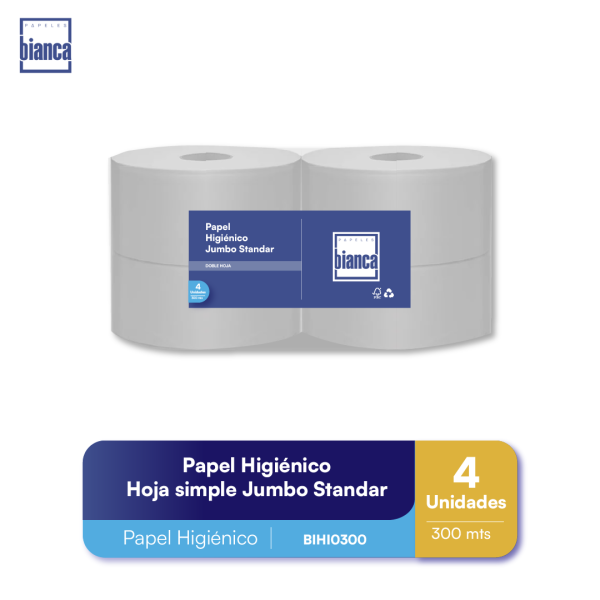 Papel Higiénico Standar 4x300