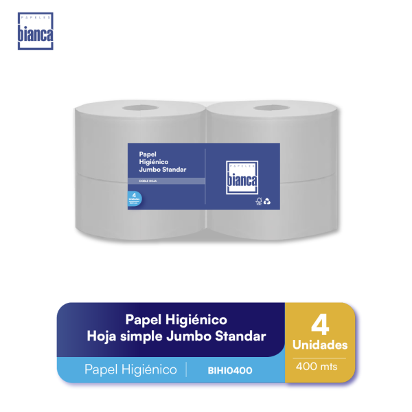 Papel Higiénico Standar 4x400