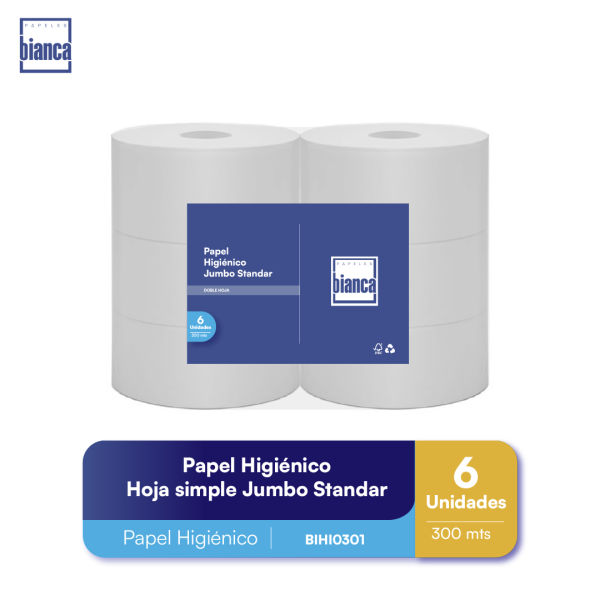 Papel Higiénico Standar 6x300